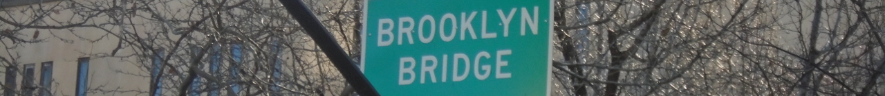 Brooklyn bridge sign